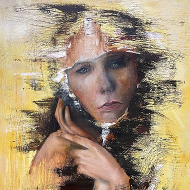 bonjour tristesse oil on canvasx90